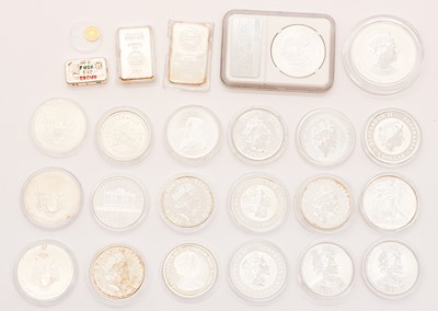 Lot 59 - A collection of twenty silver proof coins