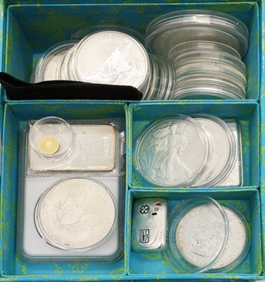 Lot 59 - A collection of twenty silver proof coins