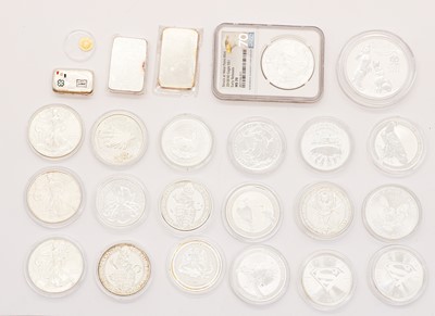 Lot 59 - A collection of twenty silver proof coins