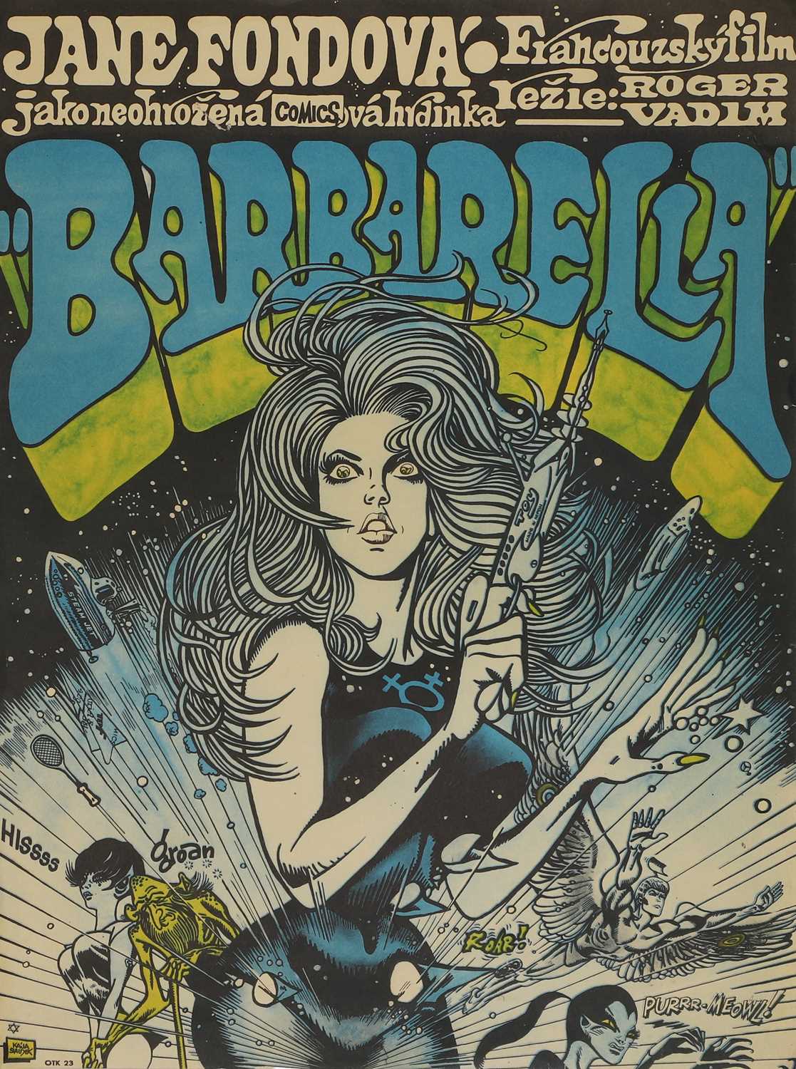 Lot 153 - A Czech 'Barbarella' poster