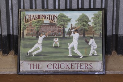 Lot 51 - A painted wooden Charrington pub sign