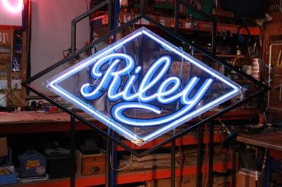 Lot 38 - A Riley Motors neon sign