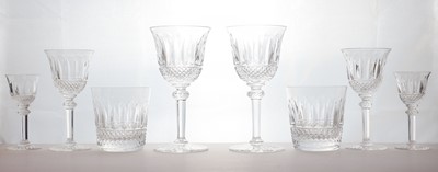 Lot 151 - A Saint Louis 'Tommy' pattern crystal glass suite
