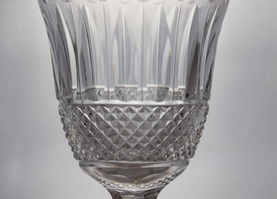 Lot 151 - A Saint Louis 'Tommy' pattern crystal glass suite