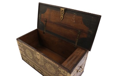 Lot 396 - A large hardwood Zanzibar chest