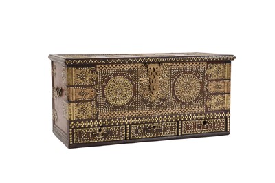Lot 396 - A large hardwood Zanzibar chest