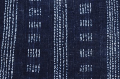 Lot 422 - Two indigo dyed fabric lengths