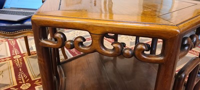 Lot 1 - A hardwood occasional table