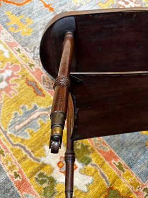 Lot 17 - A George III mahogany tray on stand