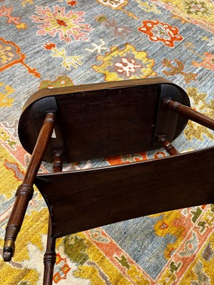 Lot 17 - A George III mahogany tray on stand