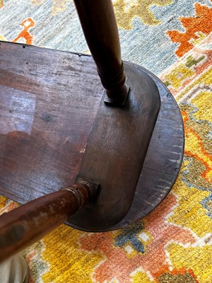 Lot 17 - A George III mahogany tray on stand