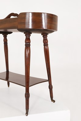 Lot 17 - A George III mahogany tray on stand