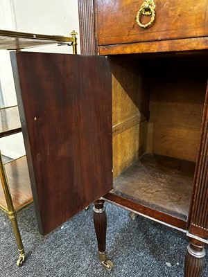 Lot 24 - A pair of mahogany and painted cabinets