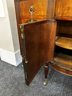 Lot 24 - A pair of mahogany and painted cabinets