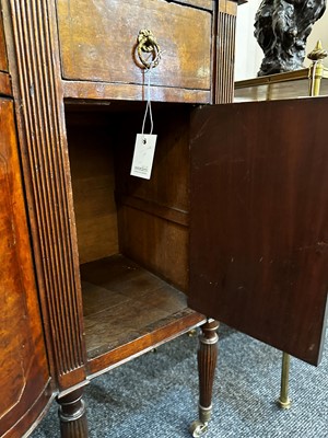 Lot 24 - A pair of mahogany and painted cabinets