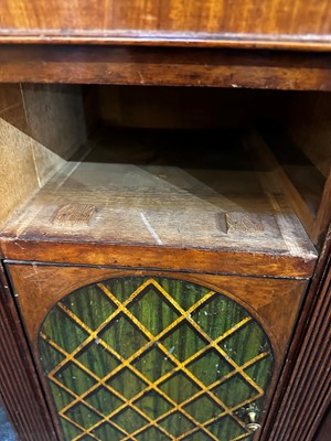 Lot 24 - A pair of mahogany and painted cabinets