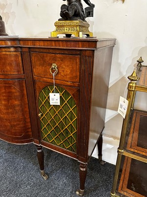 Lot 24 - A pair of mahogany and painted cabinets