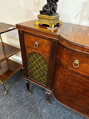 Lot 24 - A pair of mahogany and painted cabinets