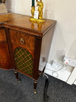 Lot 24 - A pair of mahogany and painted cabinets