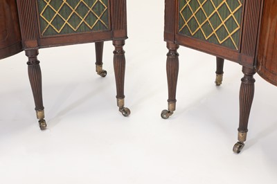 Lot 24 - A pair of mahogany and painted cabinets