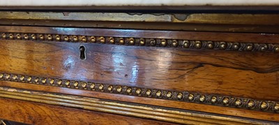 Lot 27 - A Regency rosewood, painted and parcel-gilt pier cabinet