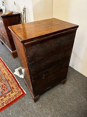 Lot 33 - A George I walnut 'bonnet' chest