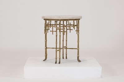 Lot 56 - A grand tour specimen marble and gilt-brass occasional table