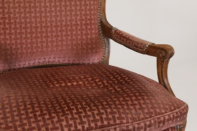 Lot 68 - A Louis XVI Transitional beech fauteuil à la reine