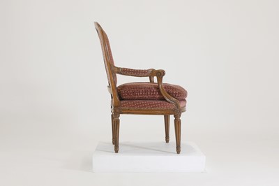 Lot 68 - A Louis XVI Transitional beech fauteuil à la reine