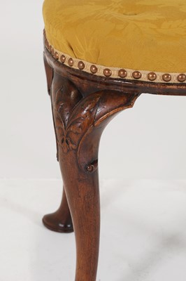 Lot 78 - A George II walnut stool