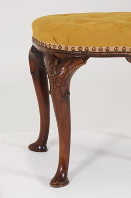 Lot 78 - A George II walnut stool