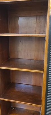 Lot 83 - A rosewood open bookcase of small proportions