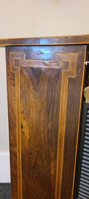 Lot 83 - A rosewood open bookcase of small proportions