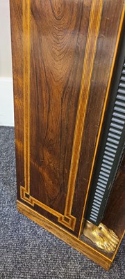 Lot 83 - A rosewood open bookcase of small proportions