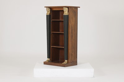 Lot 83 - A rosewood open bookcase of small proportions