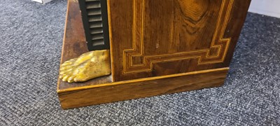 Lot 83 - A rosewood open bookcase of small proportions