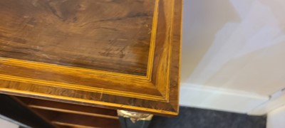 Lot 83 - A rosewood open bookcase of small proportions