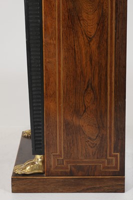 Lot 83 - A rosewood open bookcase of small proportions