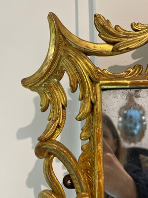 Lot 9 - A pair of export reverse-glass mirrors