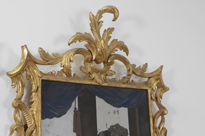 Lot 9 - A pair of export reverse-glass mirrors
