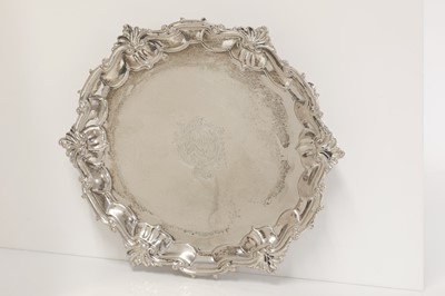 Lot 51 - A George II silver salver