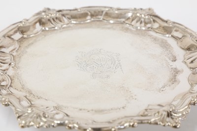 Lot 51 - A George II silver salver