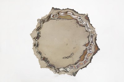 Lot 51 - A George II silver salver