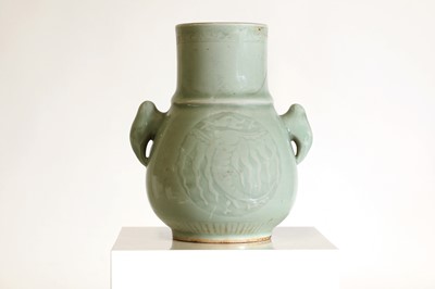 Lot 26 - A Chinese celadon vase