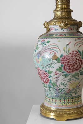Lot 5 - A famille rose porcelain vase