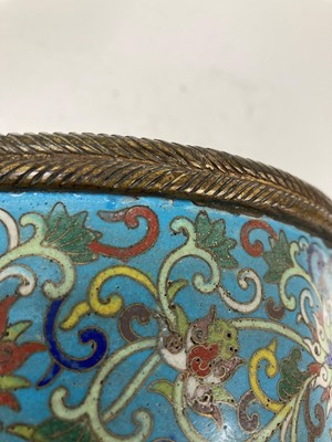 Lot 73 - A pair of cloisonné buckets