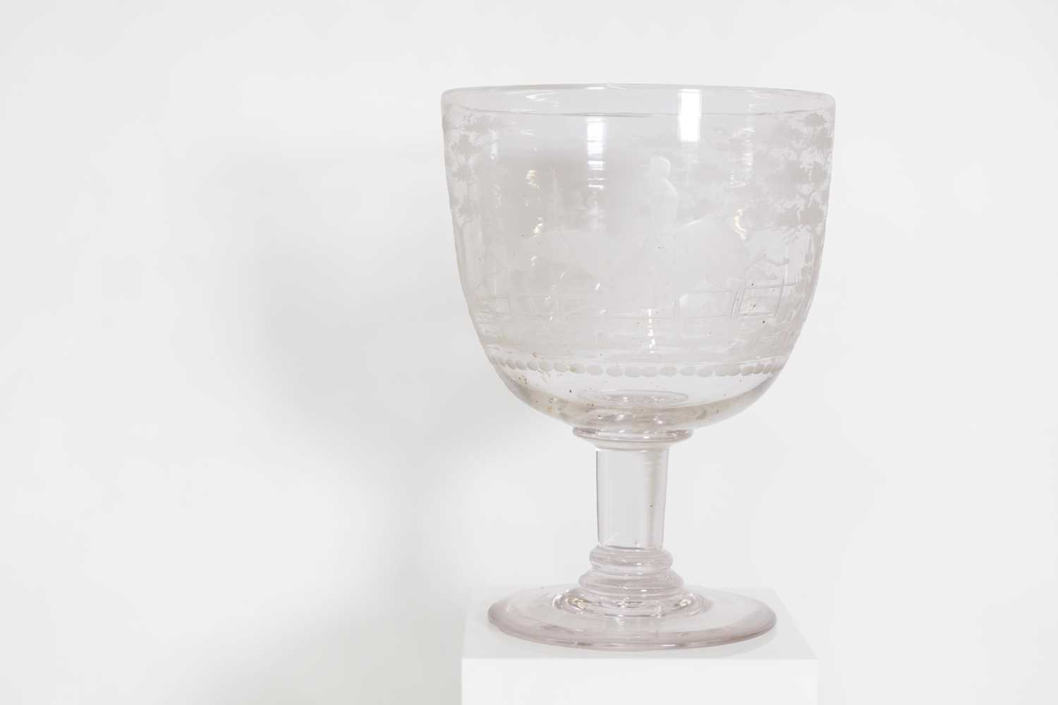 Lot 49 - An oversized glass rummer