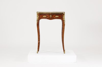 Lot 108 - A small Louis XV kingwood and parquetry writing table