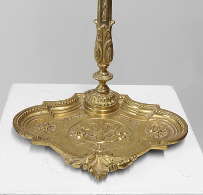 Lot 125 - A pair of brass umbrella stands