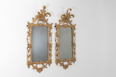 Lot 137 - A pair of George III-style giltwood mirrors